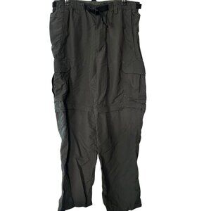 REI Convertible Pants Gray Nylon Cargo Hiking Pockets Lightweight Men’s Medium